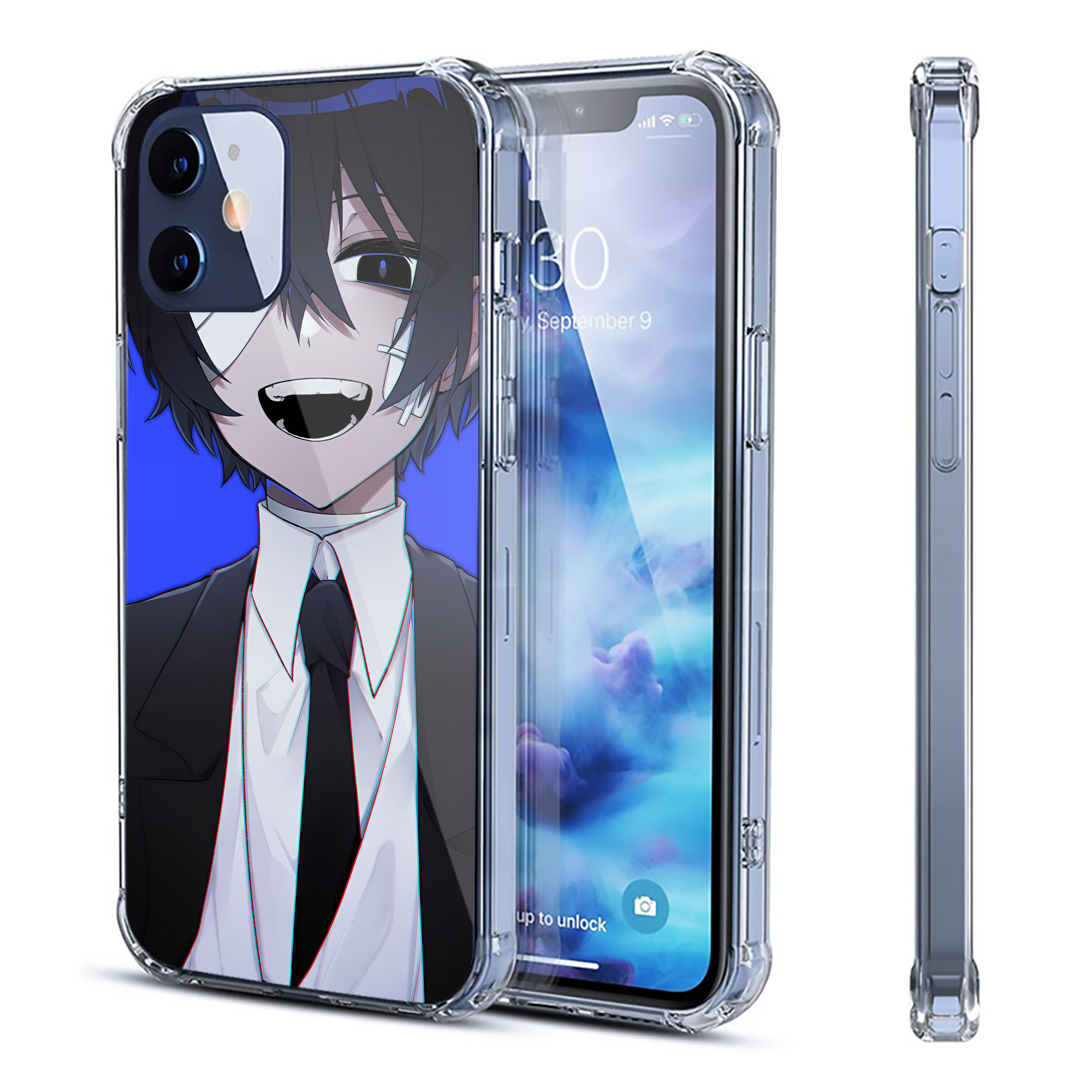 （画像用） 文豪ストレイドッグス Bungo Stray Dogs 【iPhone 12シリーズ対応】透明スマホケース（クリアソフトケース）